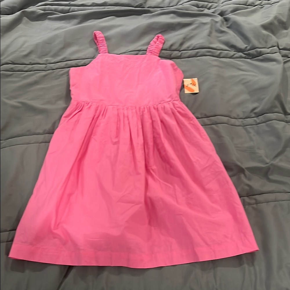 Primary Pink Woven Tank Sundress